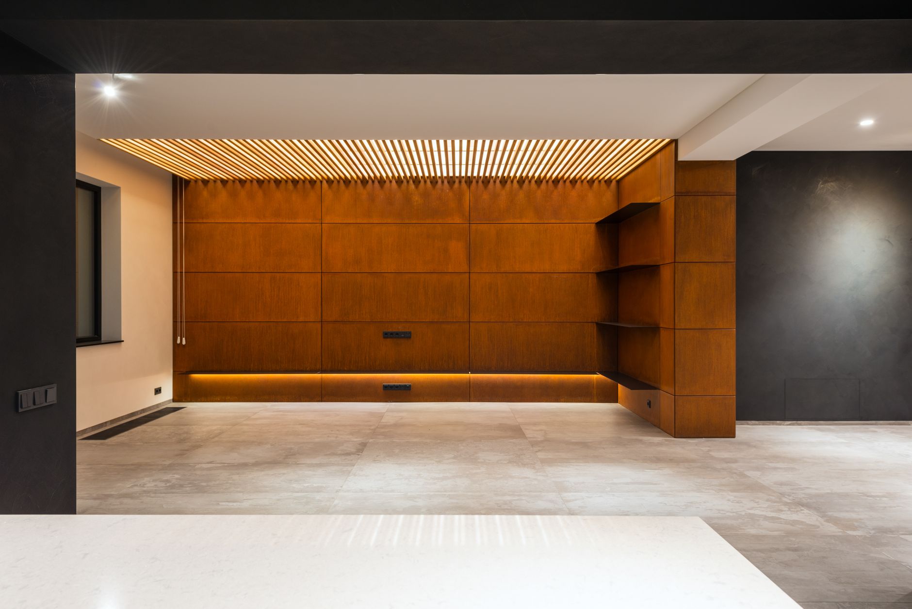 Premium interior design detail in renovated apartment