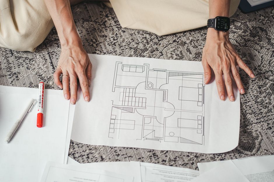 Spatial planning and blueprint review for apartment renovation